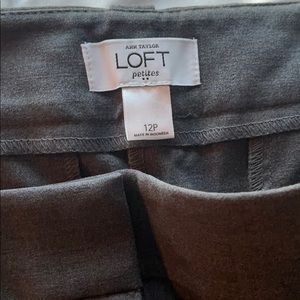 Ann Taylor Loft ladies gray dress trousers